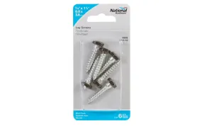 5/16" x 1-1/2" Black Zinc Lag Screws - 6 Pieces