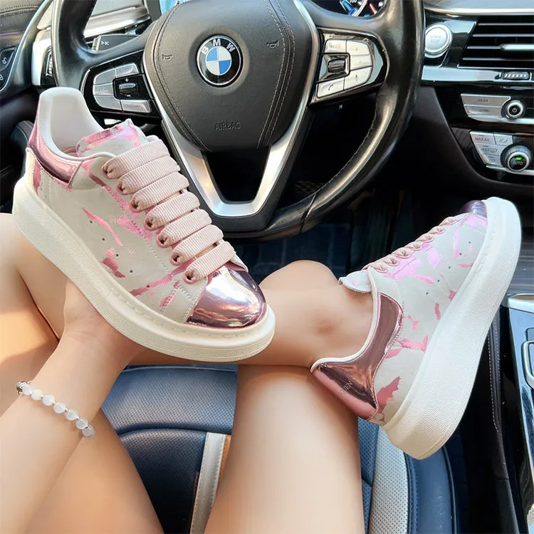 ALISANDRO MOQUEN GRAHAM GRAFFITI CASUAL CHUNKY SOLE UNISEX SNEAKER