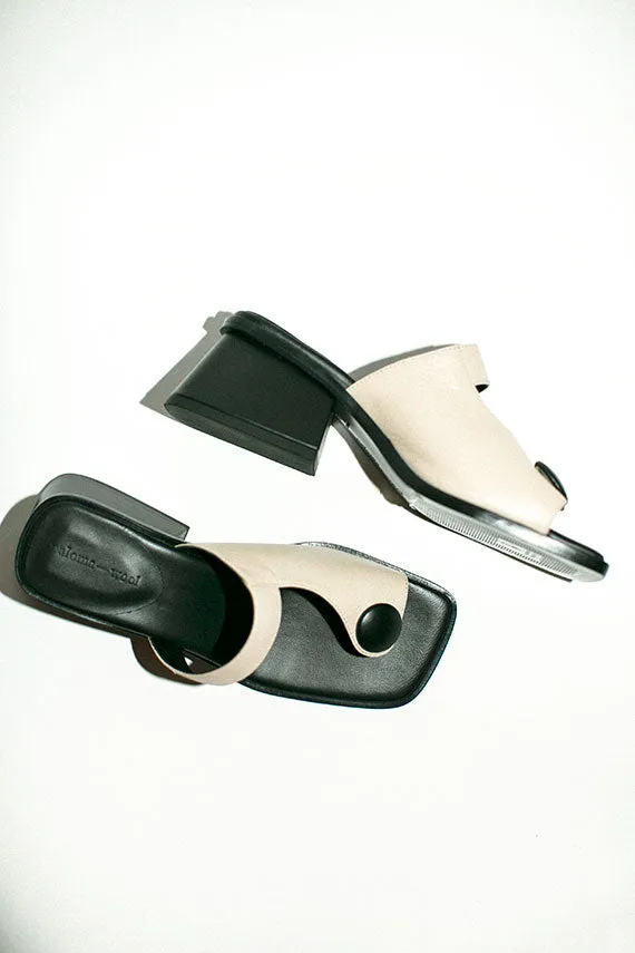 Black and White Moon Sandal