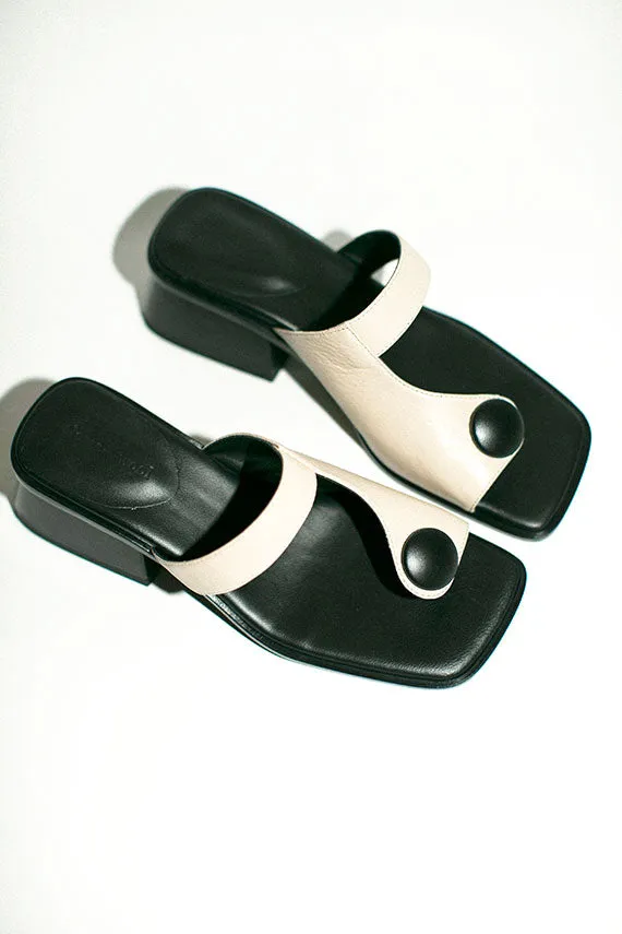 Black and White Moon Sandal