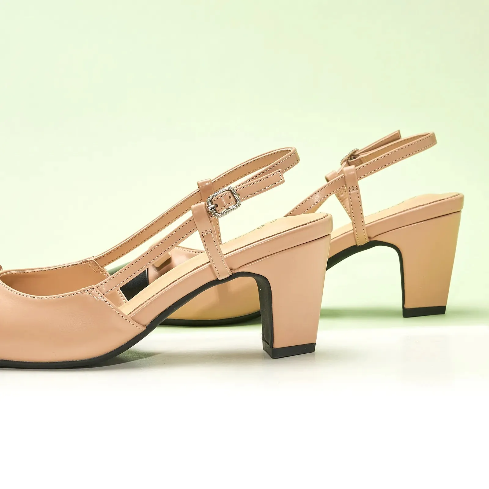 Bow Detail Colorblock Slingback Pumps (Jessica B)