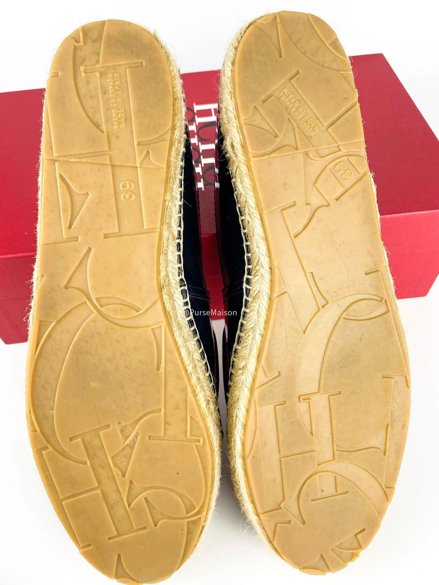 Carolina Herrera Espadrilles (Black/Red) Shoes (Size 39 EUR)
