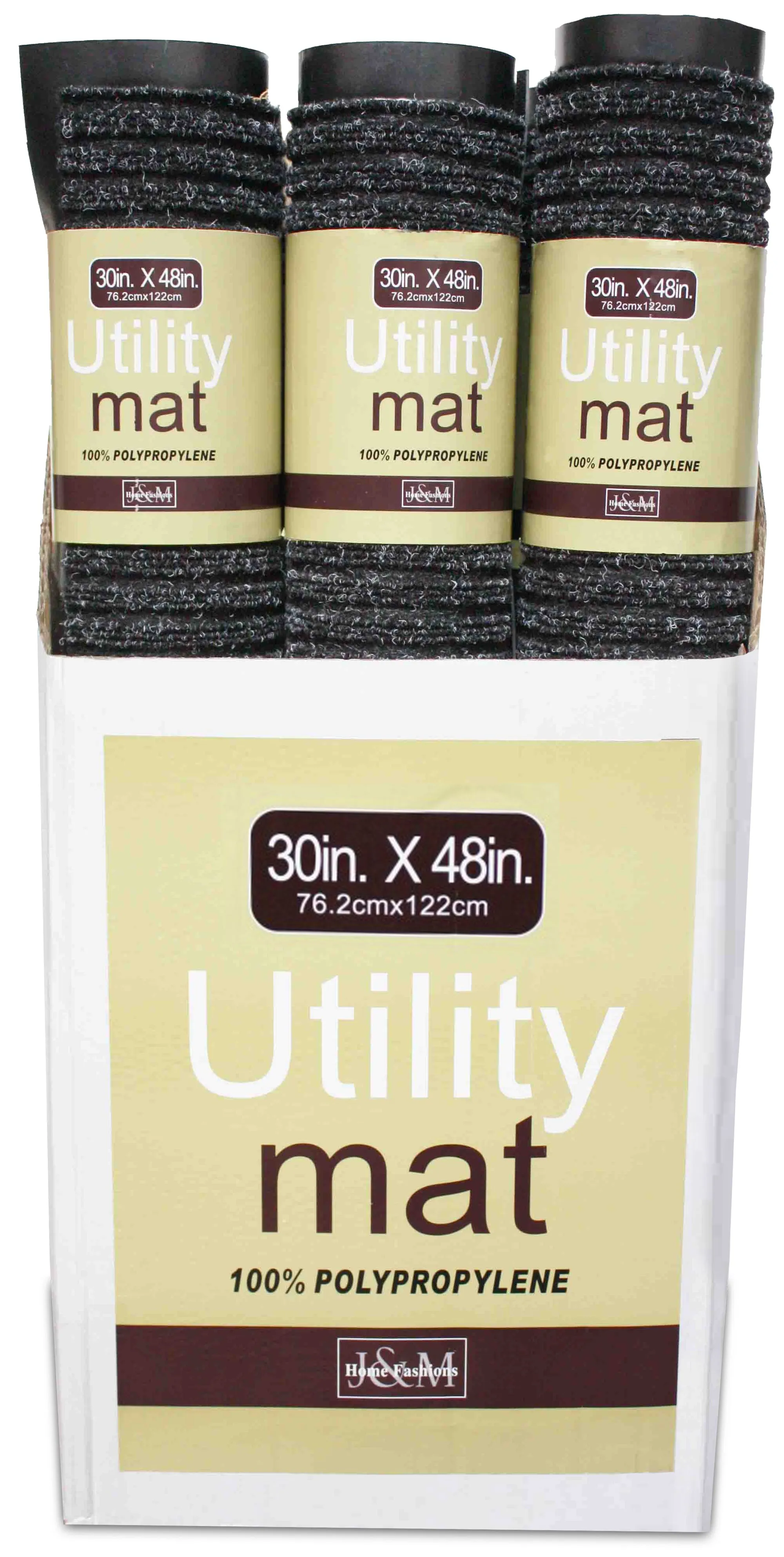 Charcoal Ribbed Utility Mat