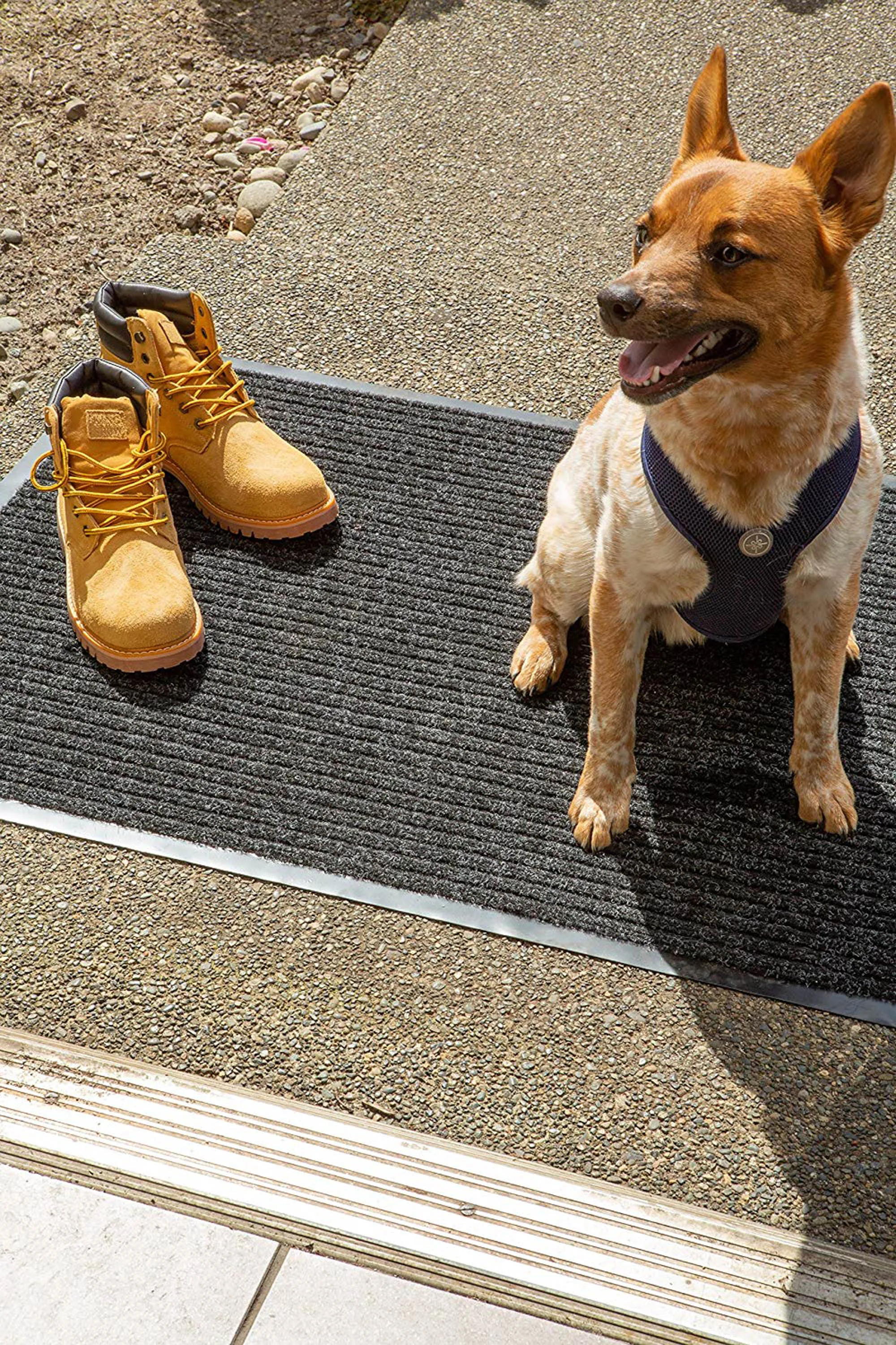 Charcoal Ribbed Utility Mat