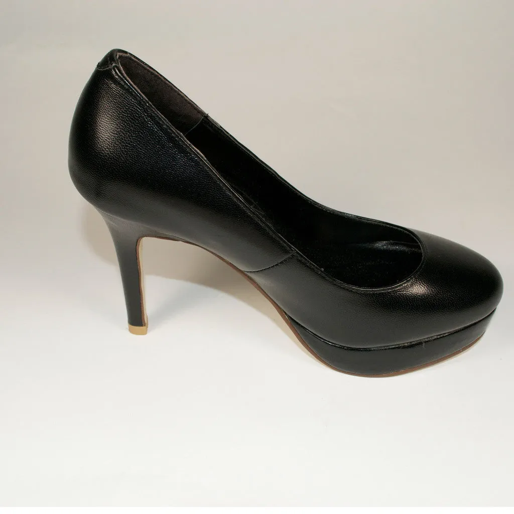 Classic Black Stiletto Platform Pump