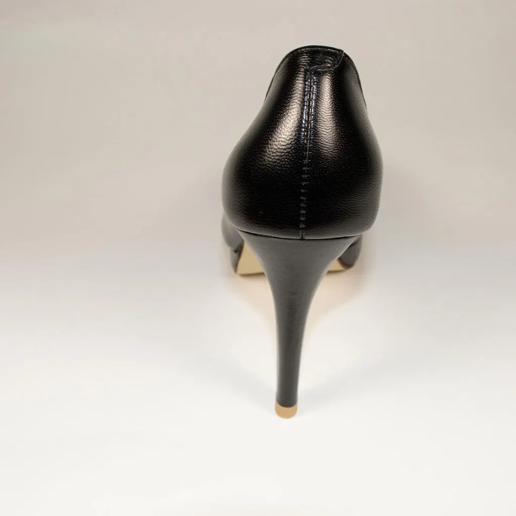 Classic Black Stiletto Platform Pump