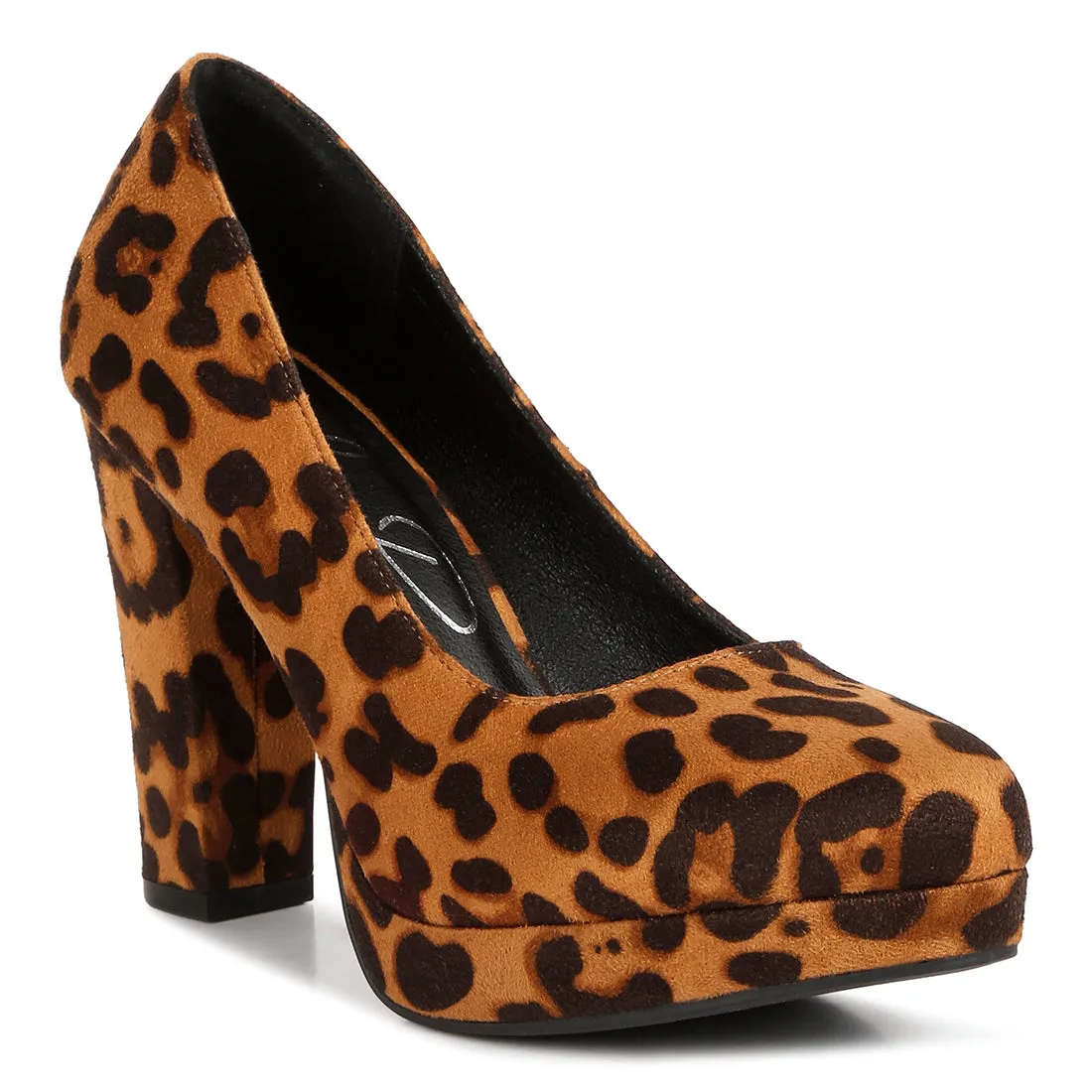Delia Suede Block Heel Pumps