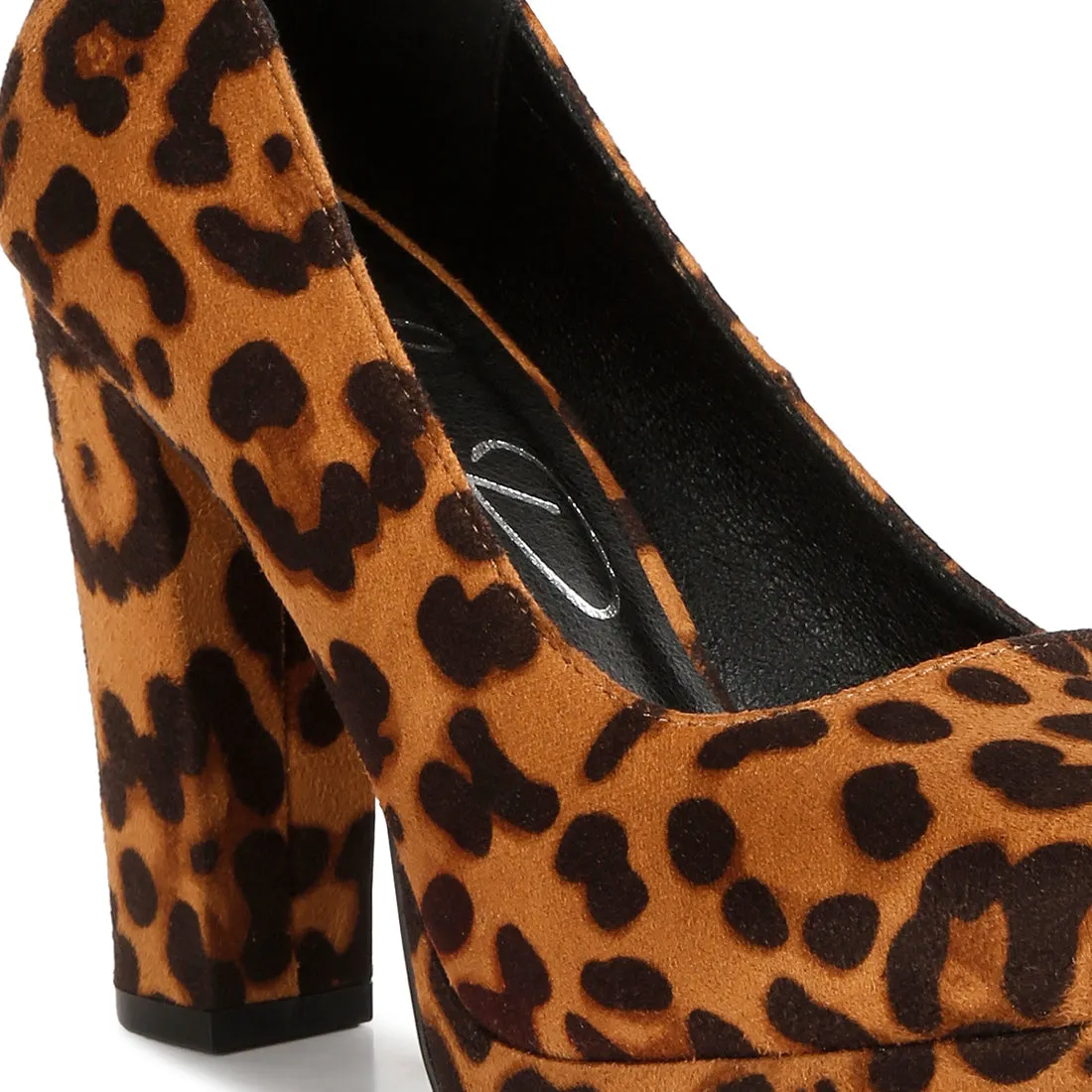 Delia Suede Block Heel Pumps