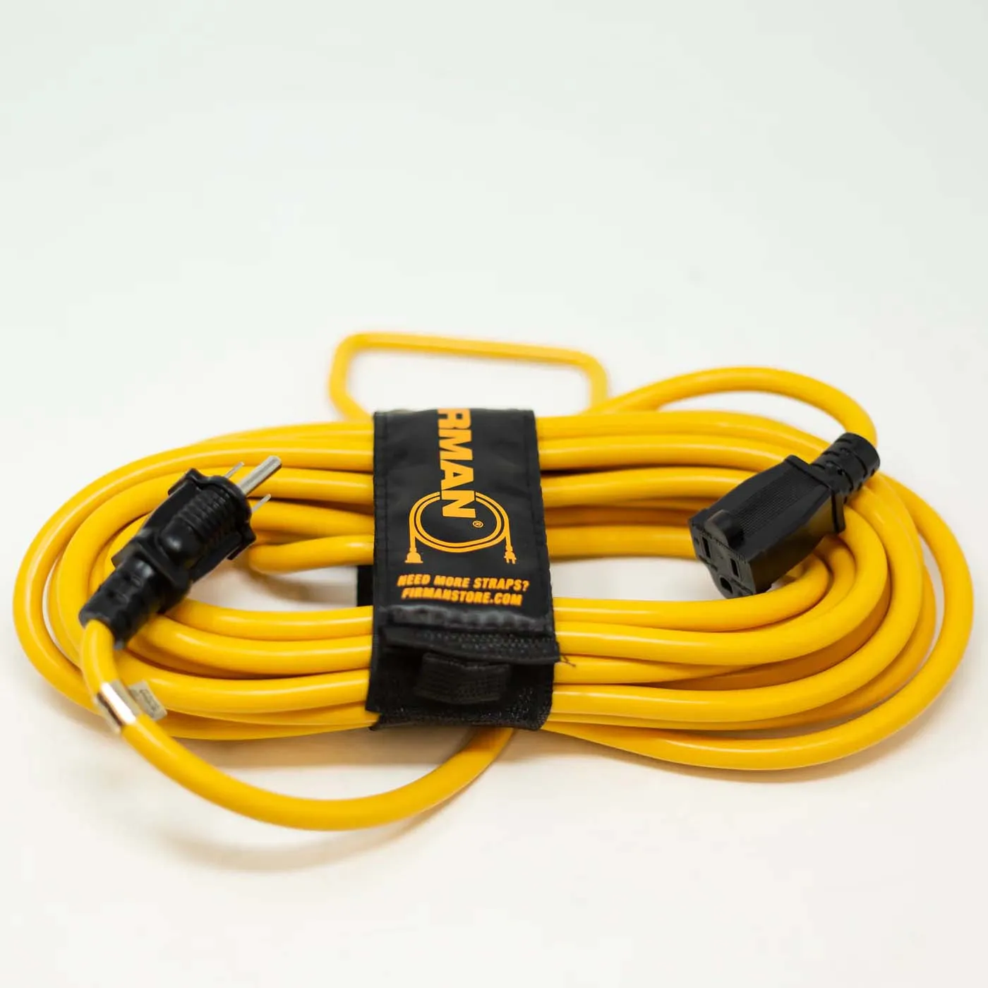 Firman 25' Heavy Duty 5-15P to 5-15R Generator Utility Power Cord With Storage Strap