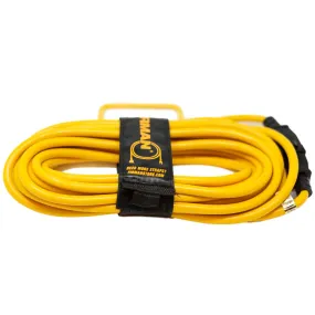 Firman 25' Heavy Duty 5-15P to 5-15R Generator Utility Power Cord With Storage Strap