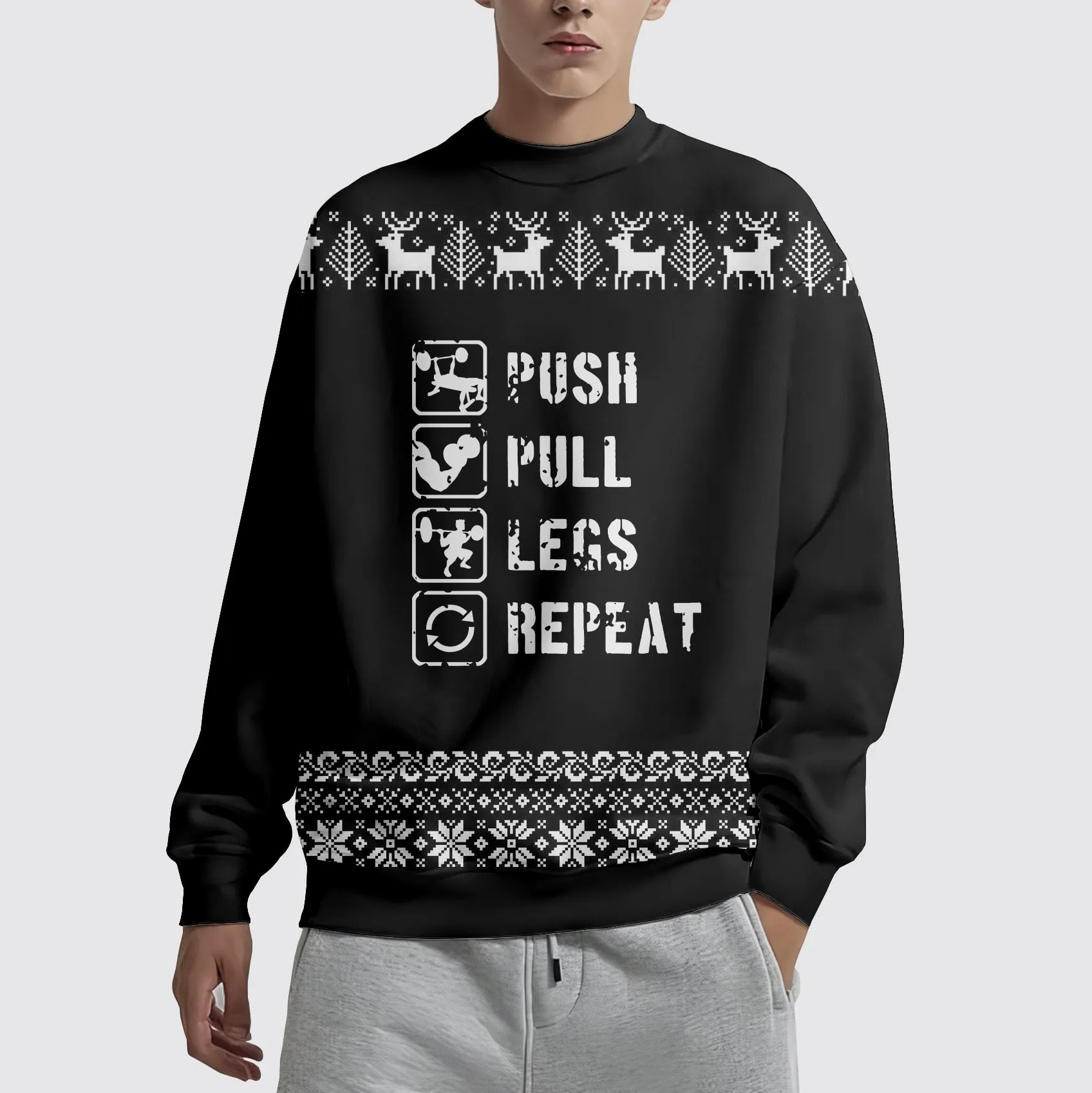FitFlex Ugly Sweaters: Warm Gear, Strong Moves!- AA03603