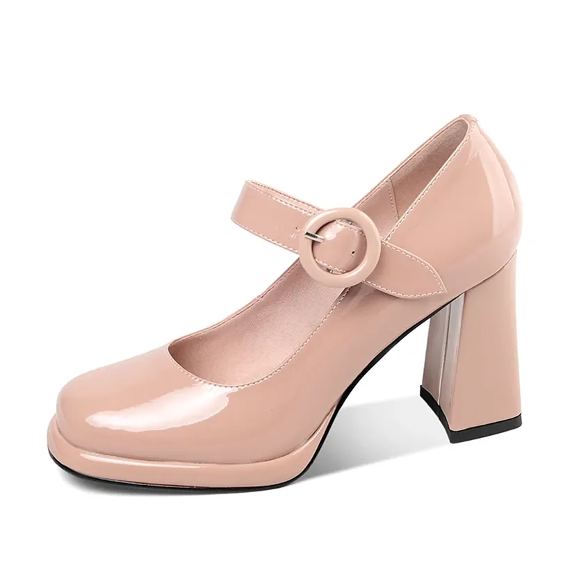 Funki Buys | Shoes | Women's Leather High Mary Jane Pumps