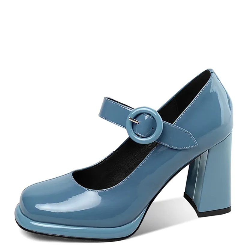 Funki Buys | Shoes | Women's Leather High Mary Jane Pumps