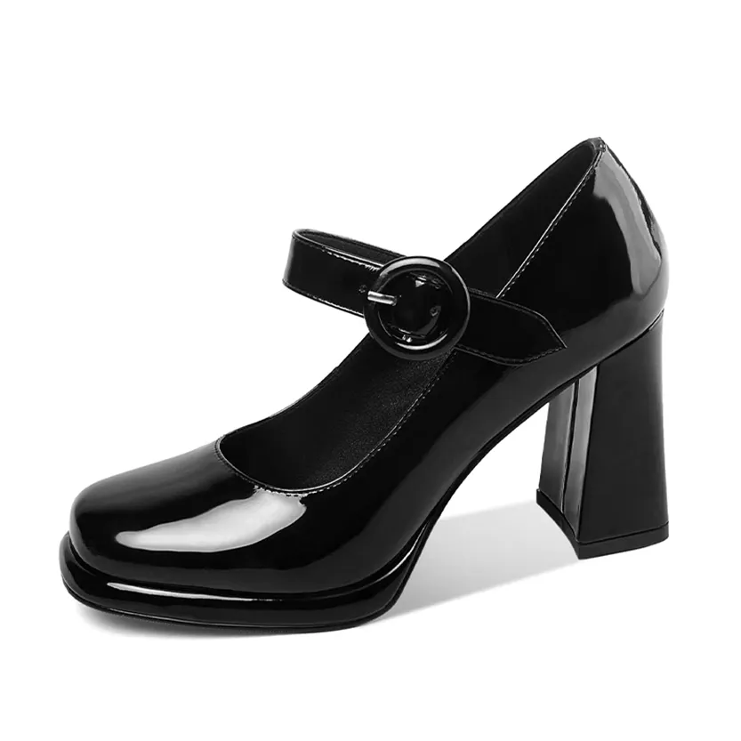 Funki Buys | Shoes | Women's Leather High Mary Jane Pumps