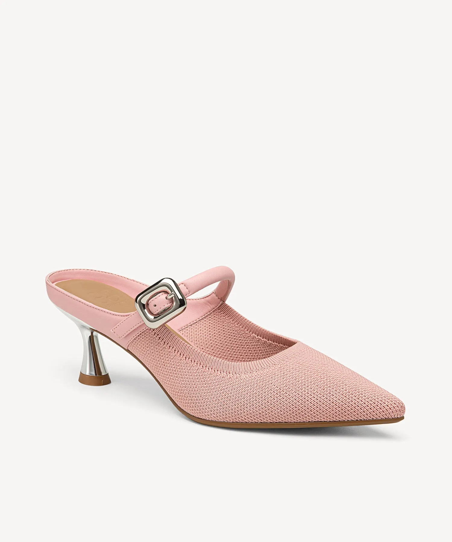 Gracelithe Pointed Toe Low Heeled Mules - Low Heeled
