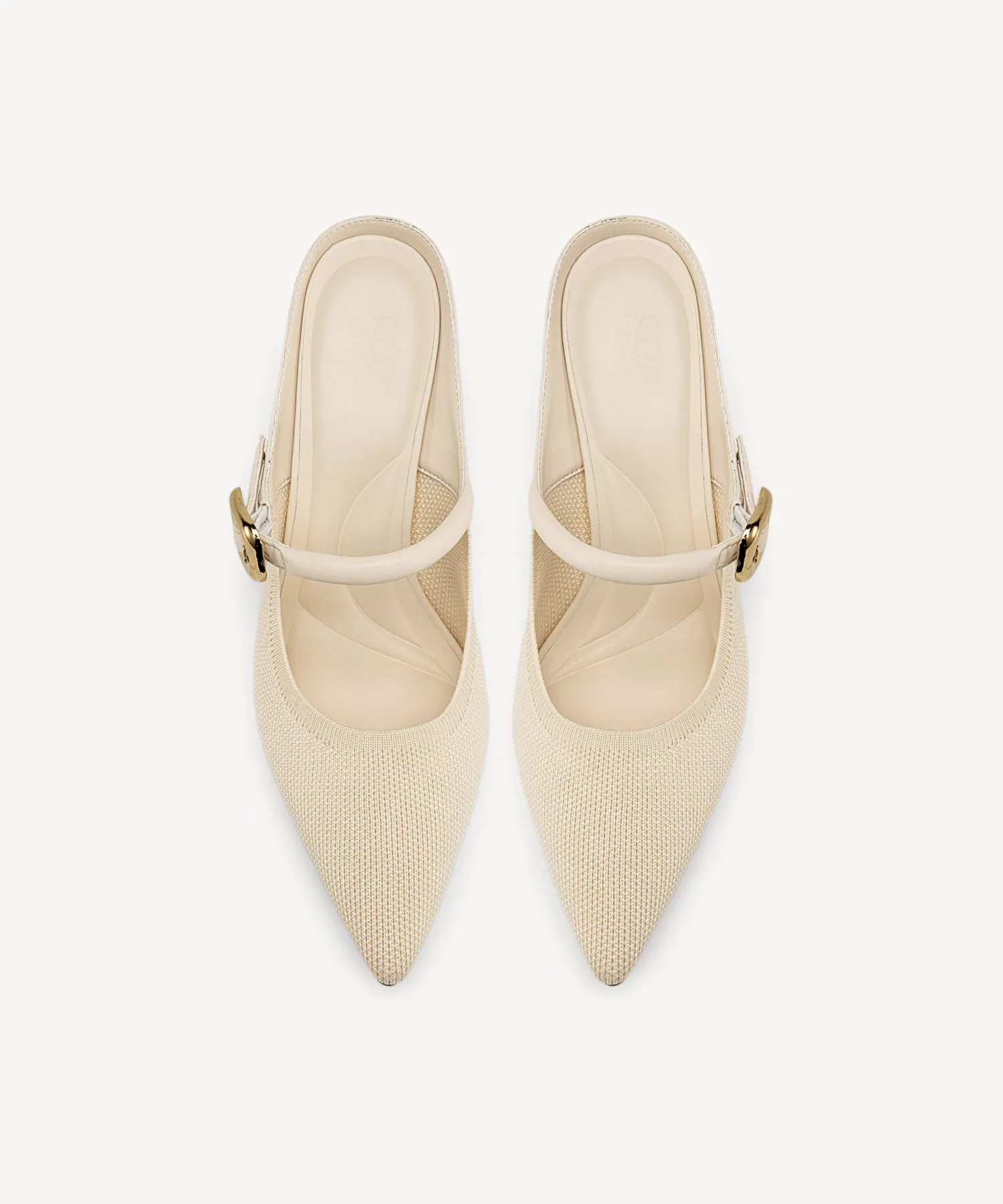 Gracelithe Pointed Toe Low Heeled Mules - Low Heeled