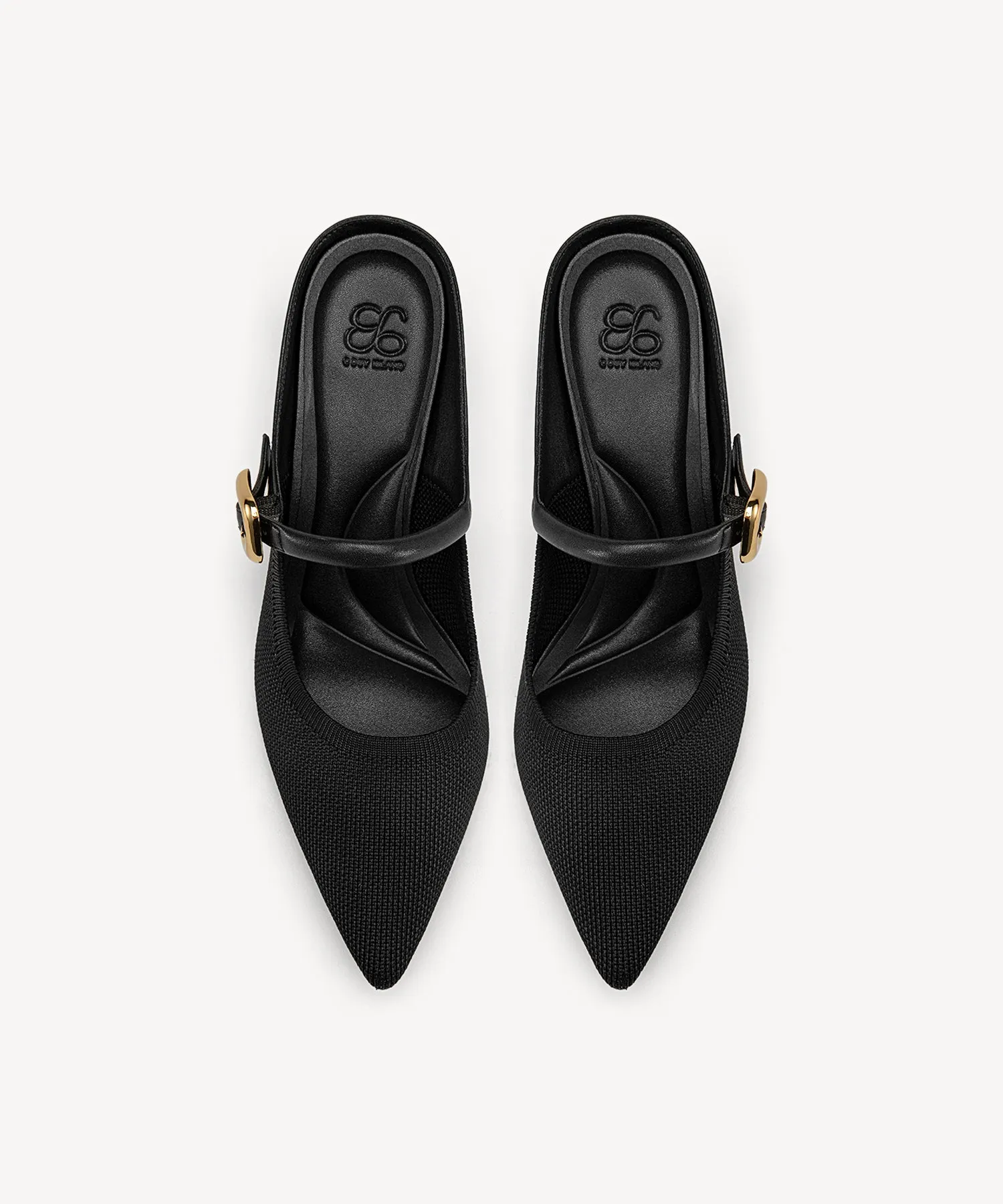 Gracelithe Pointed Toe Low Heeled Mules - Low Heeled