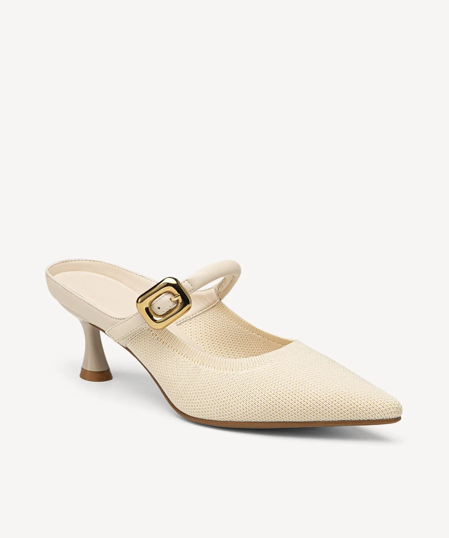 Gracelithe Pointed Toe Low Heeled Mules - Low Heeled
