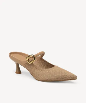 Gracelithe Pointed Toe Low Heeled Mules - Low Heeled