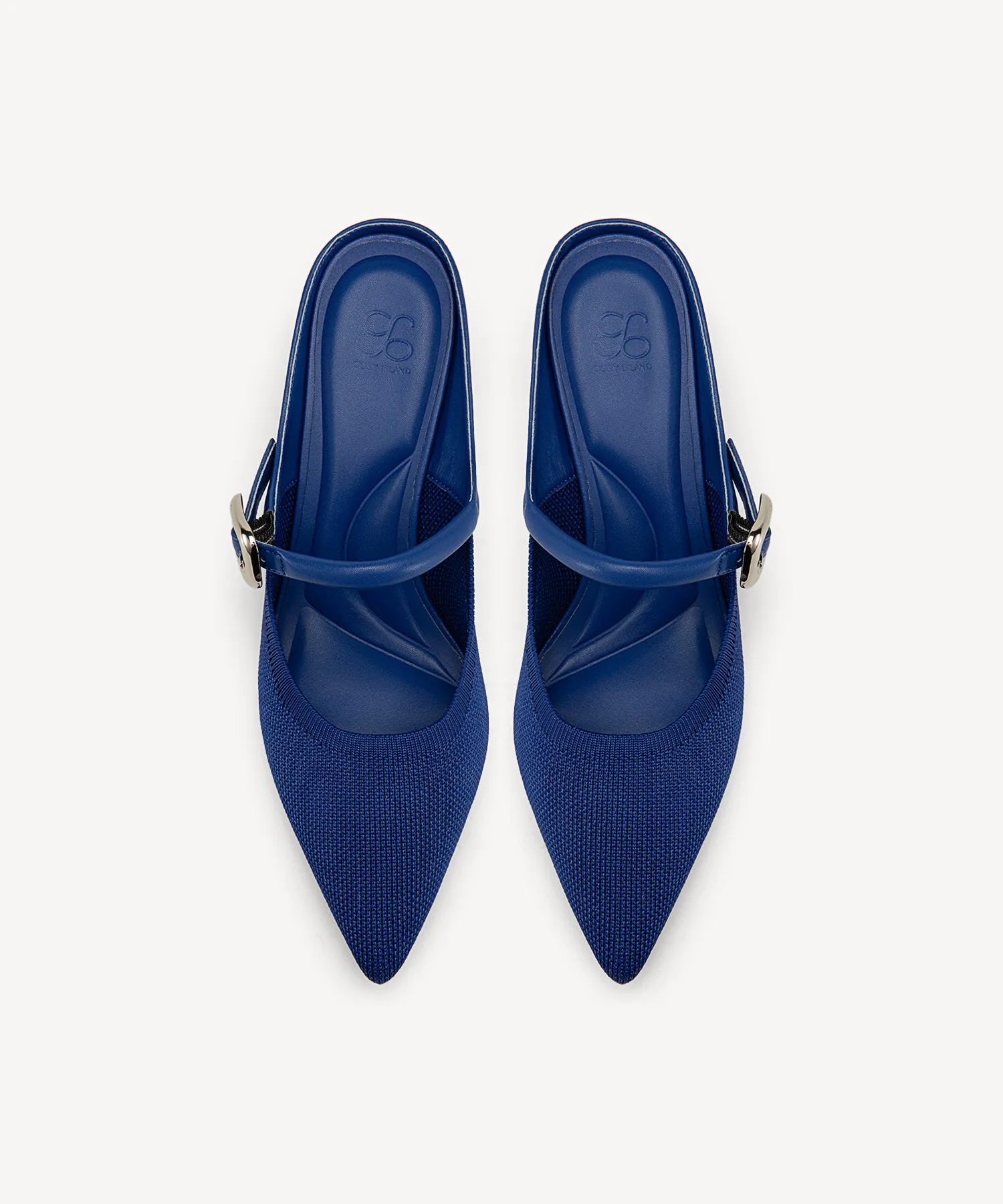 Gracelithe Pointed Toe Low Heeled Mules - Low Heeled