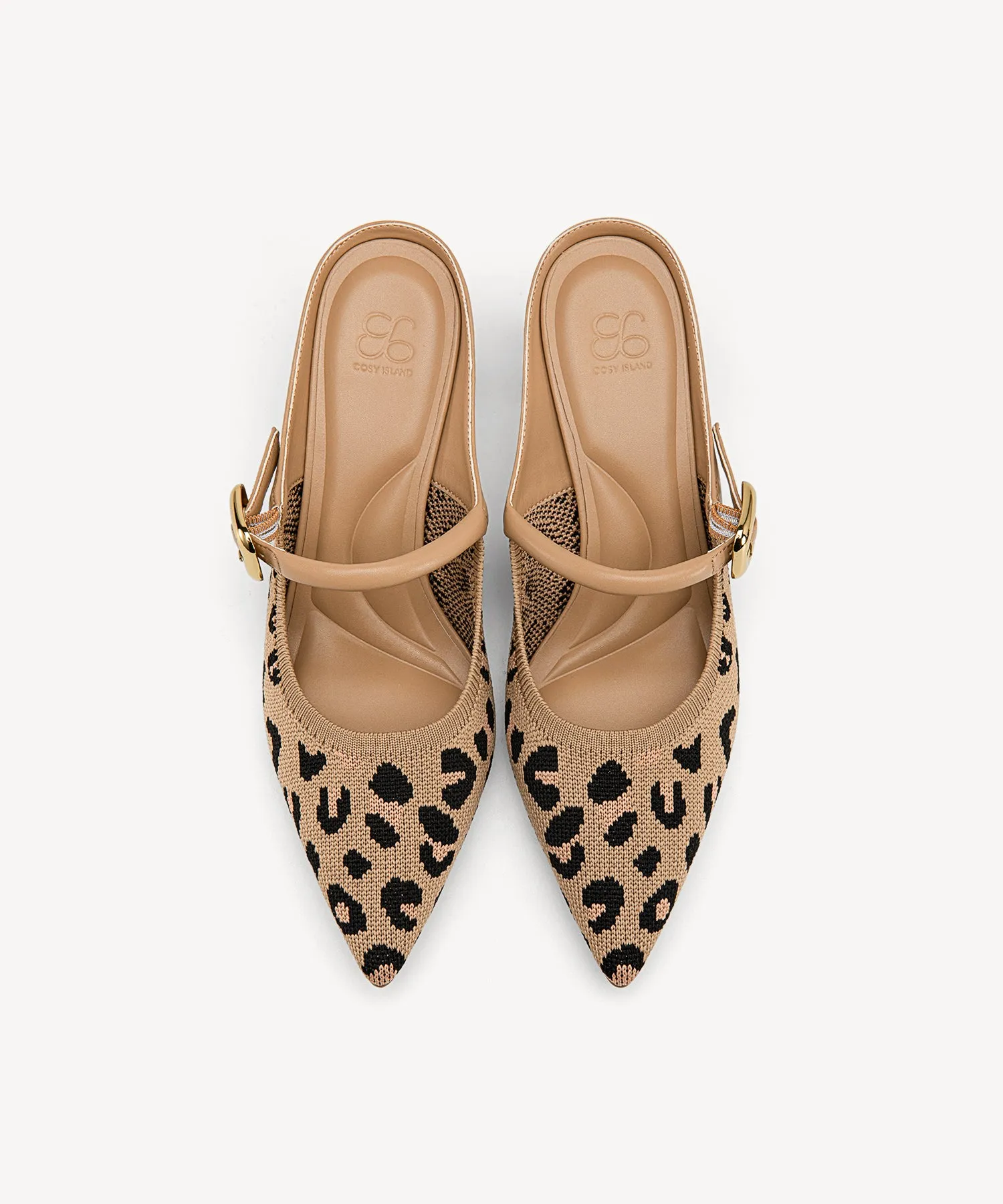 Gracelithe Pointed Toe Low Heeled Mules - Low Heeled
