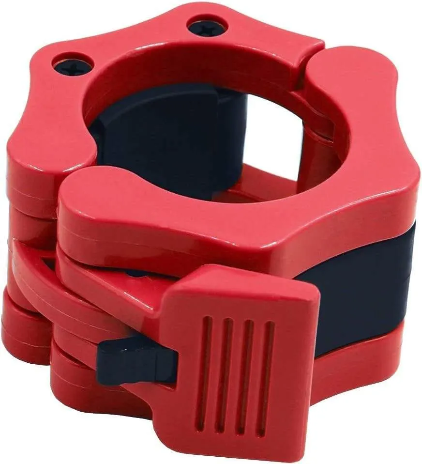 Gym fitness accessories magnetic open face barbell collar clip clamps(Bulk 3 Sets)