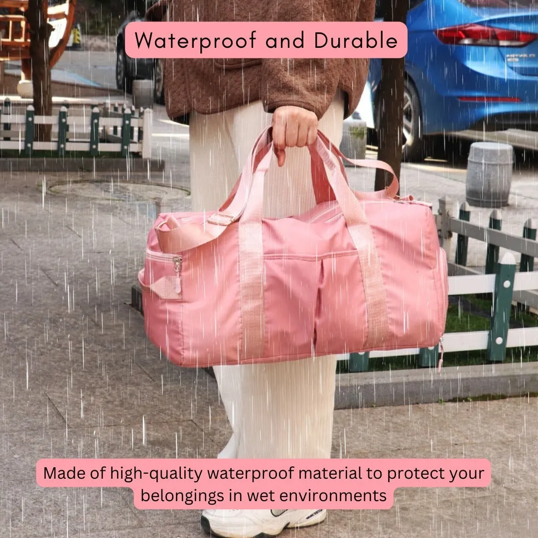 Gym waterproof training bag & Home Fitness Push-up Pole Workout Handle Pack(10 Pack)