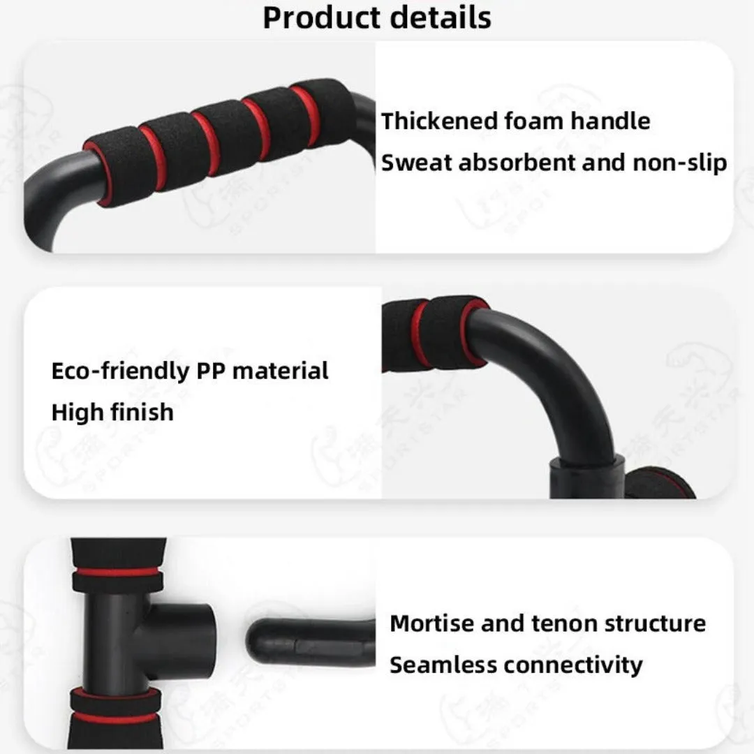 Gym waterproof training bag & Home Fitness Push-up Pole Workout Handle Pack(10 Pack)