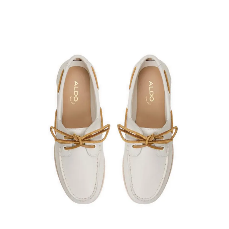 HARBORCHIC BOAT SHOE - WHITE/BONE