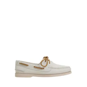 HARBORCHIC BOAT SHOE - WHITE/BONE
