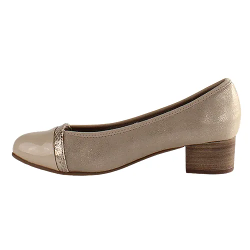 Jana  Block Heeled pumps - 22366-41 - Gold