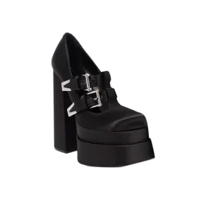 KEISE Buckled Block Heel Platform Pumps