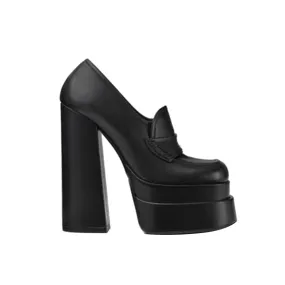 KOPER Block Heel Platform Pumps