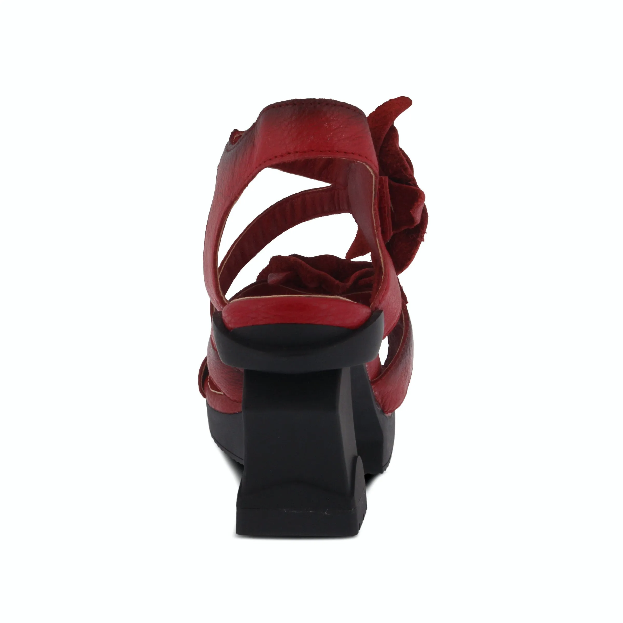 L'Artiste Shelly Flower Platform Leather Shoe