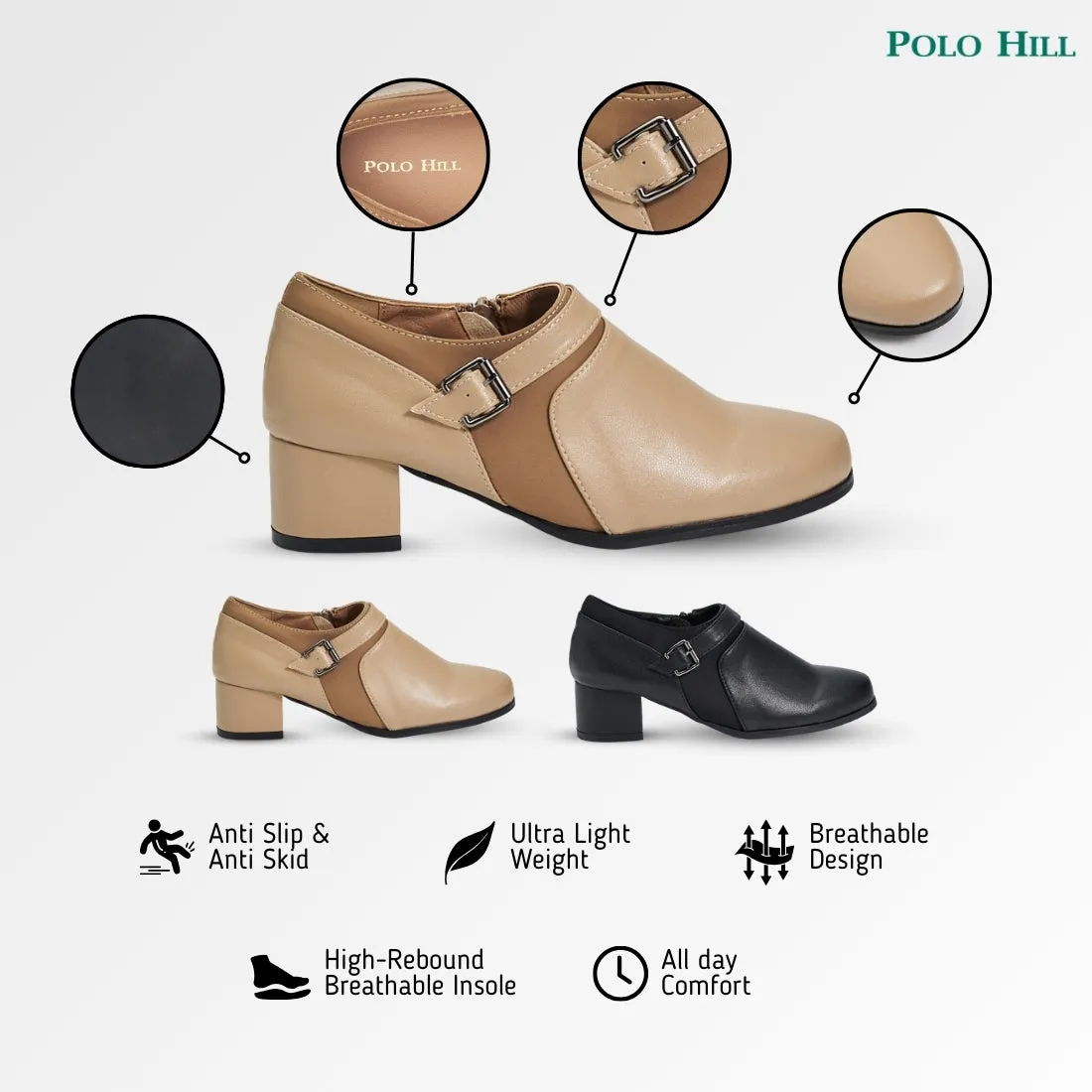 Low Cut Heeled Boots