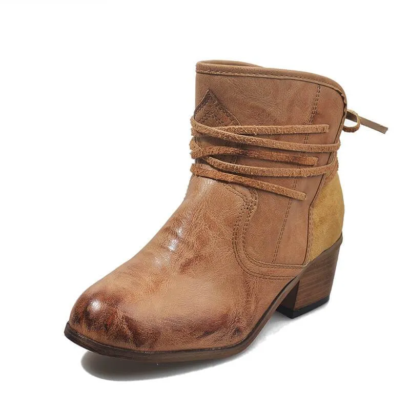 Low Heel Straps Ankle Round Toe Pumps