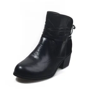 Low Heel Straps Ankle Round Toe Pumps