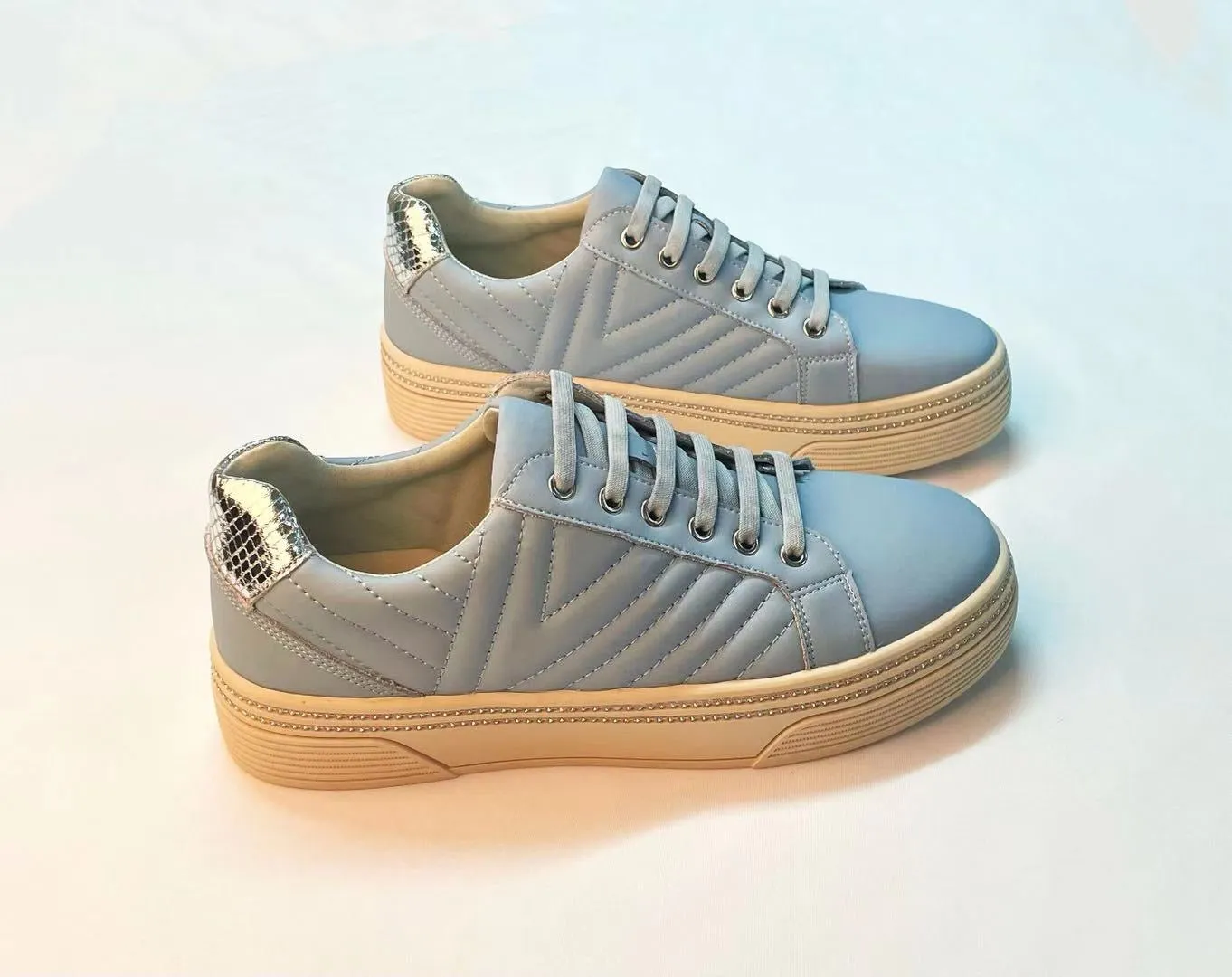 LULU leather lace up sneakers