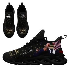 Luxury Gifts,Personalized Trump Sneakers, Custom MAGA Shoes,  Comfortable Walking Shoes, Support for Trump's Gift