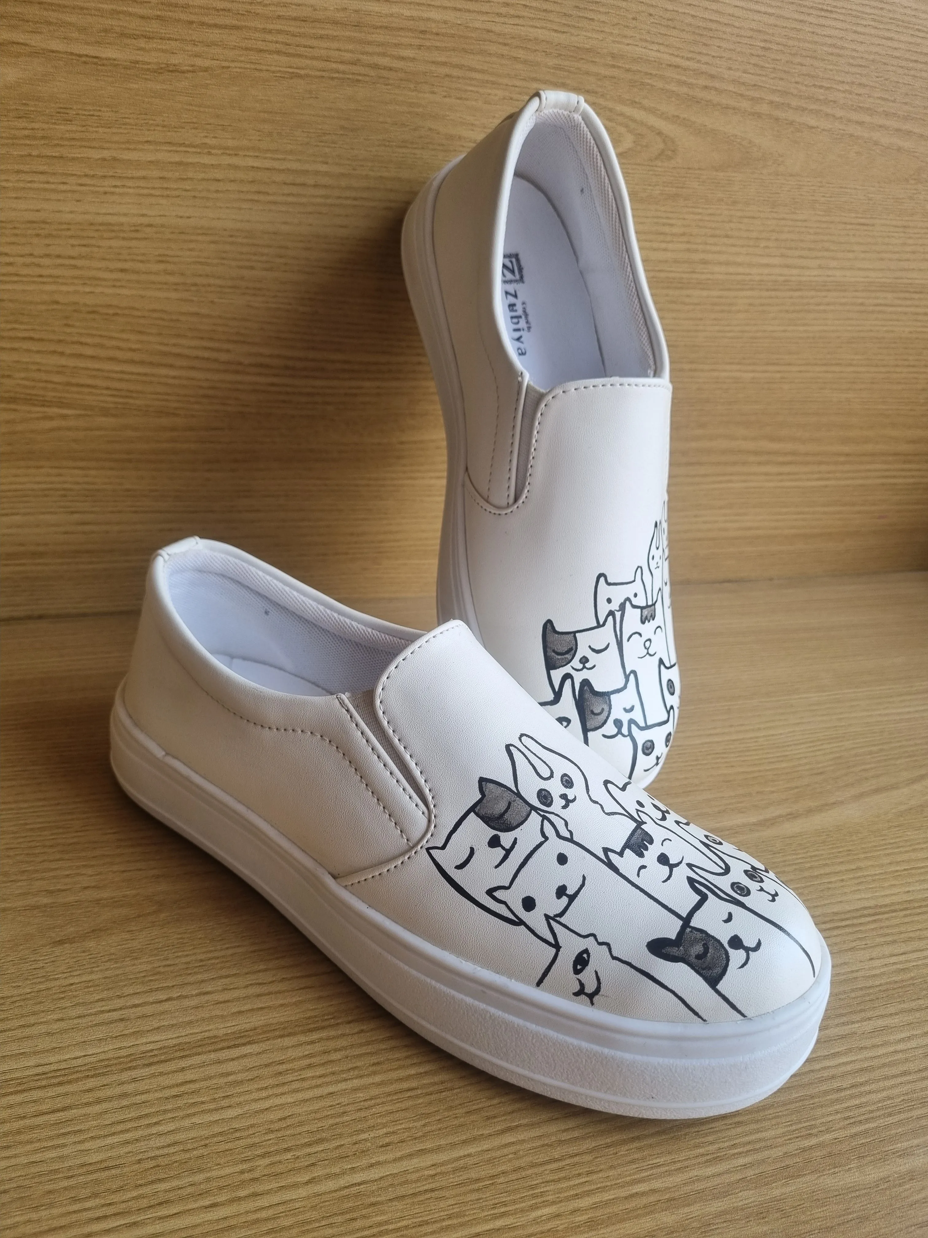 Meow slip-ons