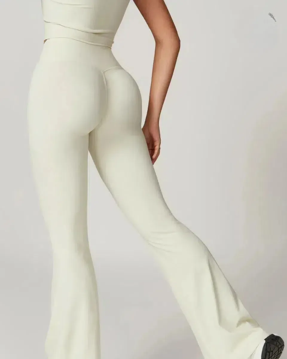 Mila – High-waisted fit – Gym-ready flared leggings