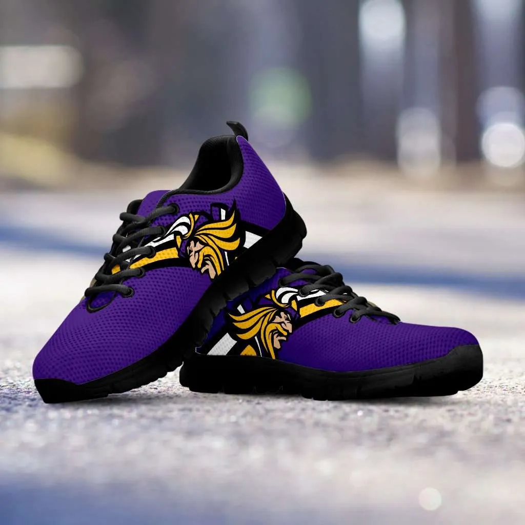 Minnesota Fan Art Black Running Shoes