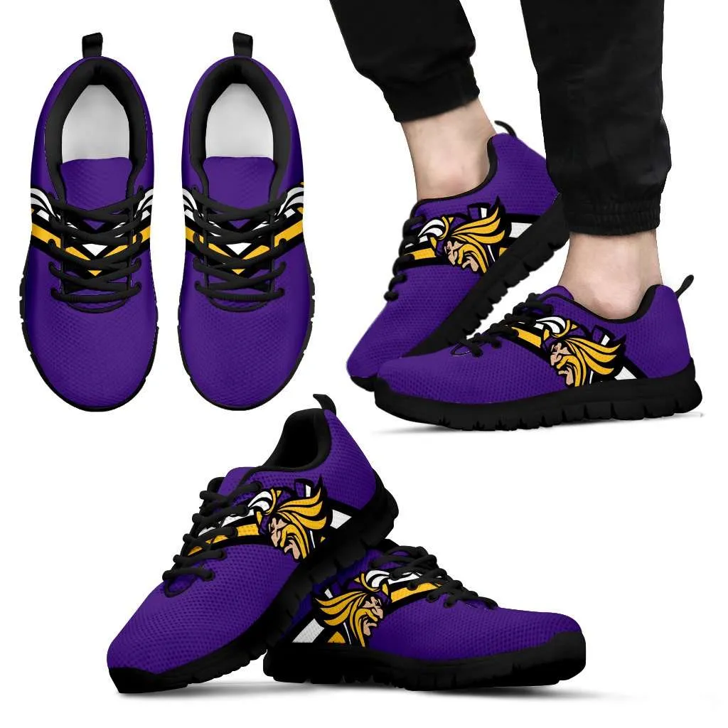 Minnesota Fan Art Black Running Shoes