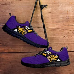 Minnesota Fan Art Black Running Shoes