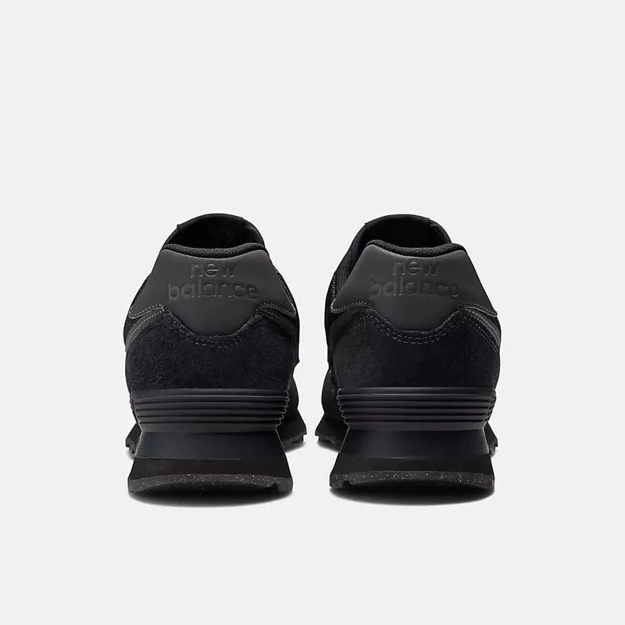 New Balance Men's 574 Classic Sneakers- All Black