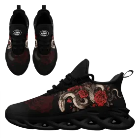 Personalized Year of the Snake Sneakers, Custom Comfortable Walking Shoes, Unisex Shoes