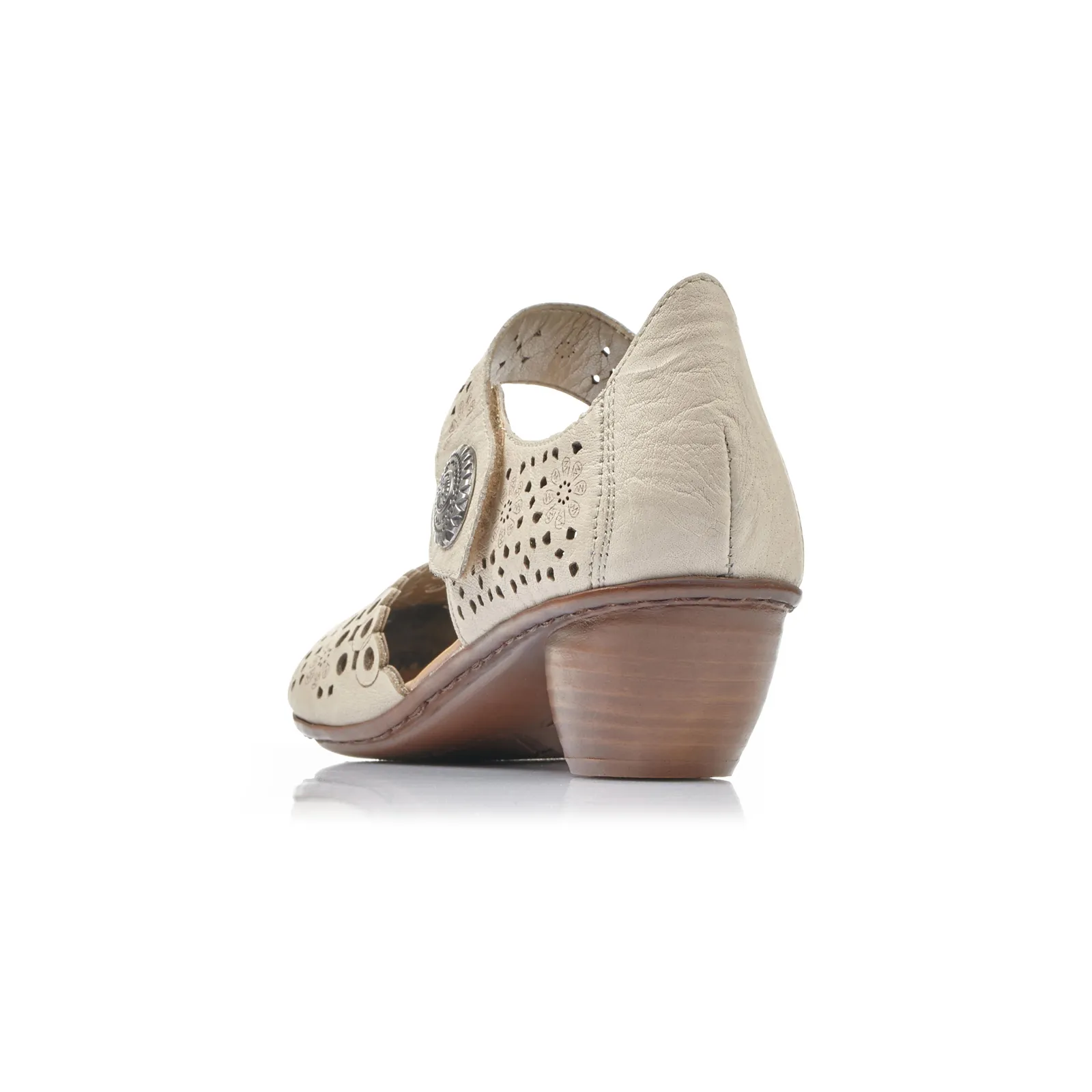 Rieker Mirjam 43753-60 Heeled Sandal (Women) - Cream