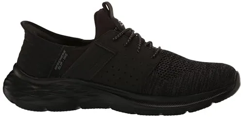 Skechers Men's Bungee Lace Slip-Ins, Black 8.5