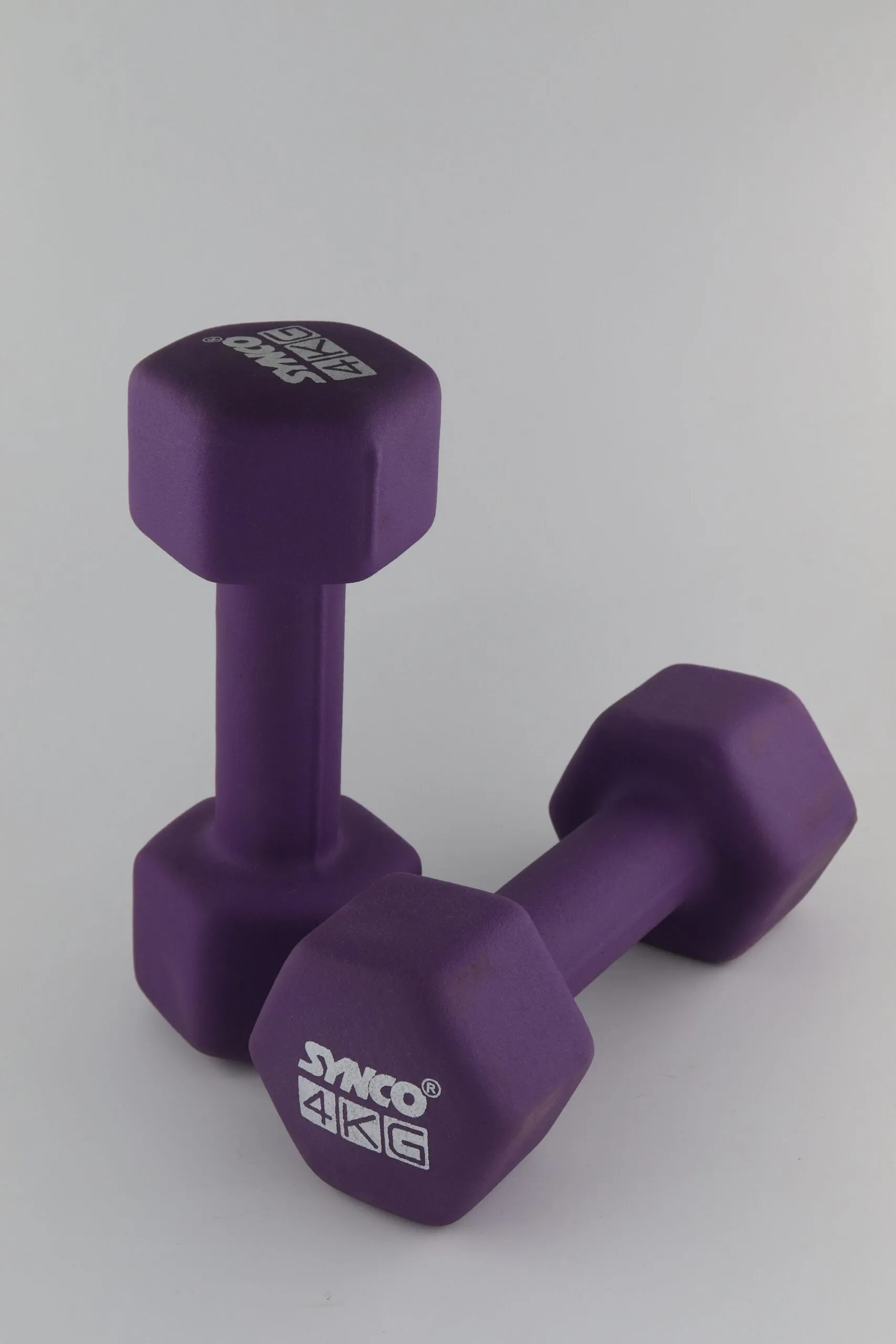 Synco Purple Dumbbell Pair (2 x 4 KG)