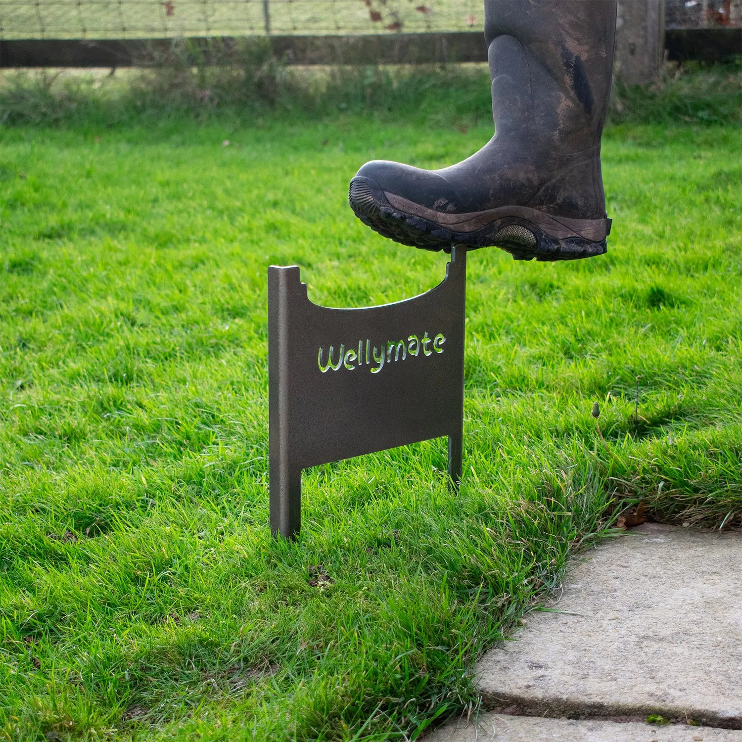 Wellymate Heavy-Duty Drive-In Spiked Wellington Boot Scraper